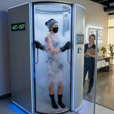 Advanced whole body cryotherapy machine at Lifeshots clinic in Thane